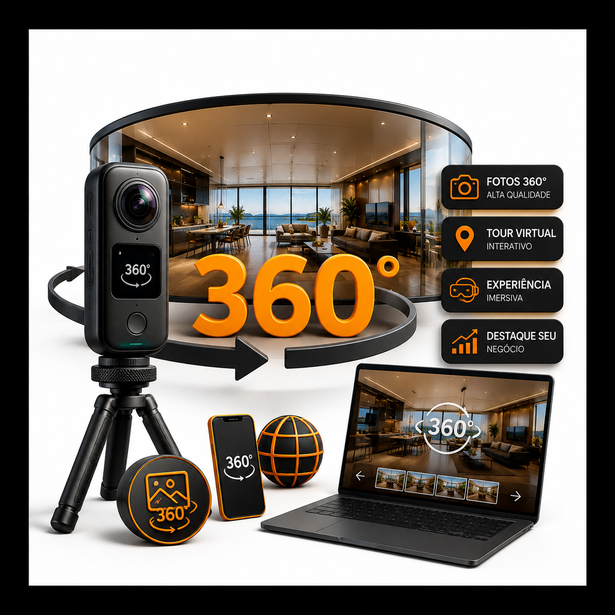 Fotos 360 e tour virtual